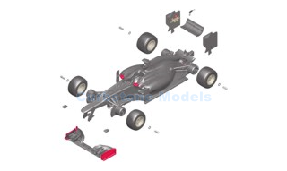 Bouwpakket 1:43 | Tameo TMK406 | Lotus E20 Renault 2012 - K.Raikkonen - R.Grosjean