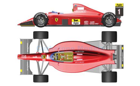 Bouwpakket 1:43 | Tameo TMK425 | Scuderia Ferrari F1-90 1990 - A.Prost - N.Mansell