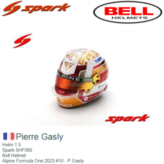 Helm 1:5 | Spark 5HF095 | Bell Helmet | Alpine Formula One 2023 #10 - P.Gasly