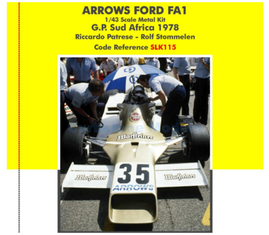 Modelauto 1:43 | Tameo SLK115 | Arrows FA1 Ford 1978 #35 - R.Stommelen - R.Patrese