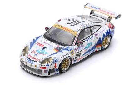 Modelauto 1:43 | Spark S5526 | Porsche 911 GT3 RS LMGT | T2M Motorsport 2003 #84 - V.Ickx - P.Bourdais - R.Bervill&eacute;