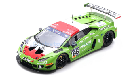 Modelauto 1:43 | Spark S9608 | Lamborghini Hurac&aacute;n GT3 EVO | Vincenzo Sospiri Racing 2019 #66 - A.Lewandowski - A.Janosz
