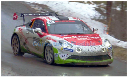 Modelauto 1:43 | Spark S6579 | Alpine A110 Rally RGT 2021 #45 - P.Baffoun - A.Dunand 