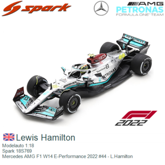 Modelauto 1:18 | Spark 18S769 | Mercedes AMG F1 W14 E-Performance 2022 #44 - L.Hamilton