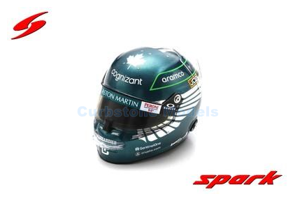 Helm 1:5 | Spark 5HF098 | Bell Helmet | Aston Martin Aramco Cognizant F1 Team 2023 - L.Stroll