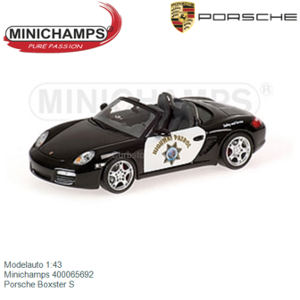 Modelauto 1:43 | Minichamps 400065692 | Porsche Boxster S
