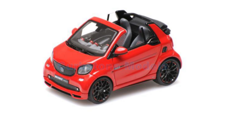 Modelauto 1:43 | Minichamps 437036231 | Smart Brabus ultimate 125 Cabrio Rood 2016