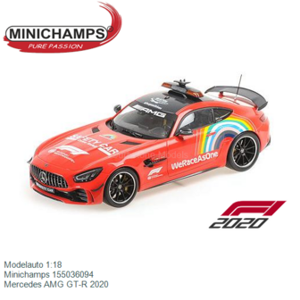Modelauto 1:18 | Minichamps 155036094 | Mercedes AMG GT-R 2020