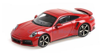 Modelauto 1:43 | Minichamps 410069475 | Porsche 911 Turbo S (992) Red 2020
