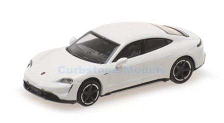 Modelauto 1:87 | Minichamps 870068400 | Porsche Taycan Turbo S Wit 2019