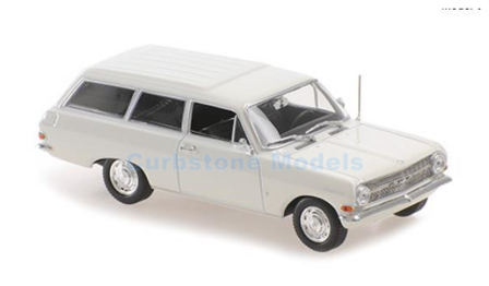Modelauto 1:43 | Minichamps 940041010 | Opel Rekord A Caravan Wit 1962