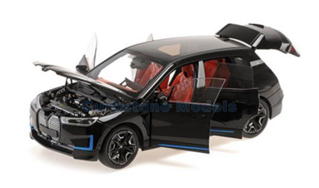 Modelauto 1:18 | Minichamps 110023101 | BMW iX Zwart metallic 2022