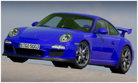 Modelauto 1:43 | Minichamps 400068025 | Porsche 911 GT3 Blue 2009