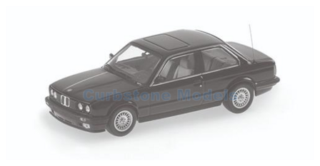 Modelauto 1:87 | Minichamps 870024001 | BMW 3 Series (E30) Black 1989