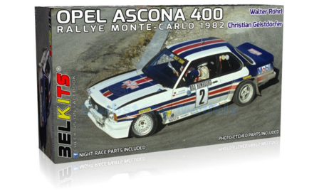 Bouwpakket 1:24 | Belkits BEL020 | Rothmans Opel Rally Team Ascona 400 1982 #2 - W.R&ouml;hrl - C.Geistd&ouml;rfer