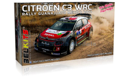 Bouwpakket 1:24 | Belkits BEL018 | Citro&euml;n Total Abu Dhabi WRT C3 WRC 2017 #7 - K.Meeke - P.Nagle