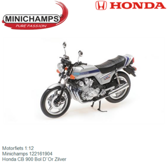 Motorfiets 1:12 | Minichamps 122161904 | Honda CB 900 Bol D`Or Zilver