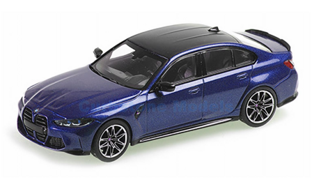Modelauto 1:87 | Minichamps 870023201 | BMW M3 Blue Metallic 2020