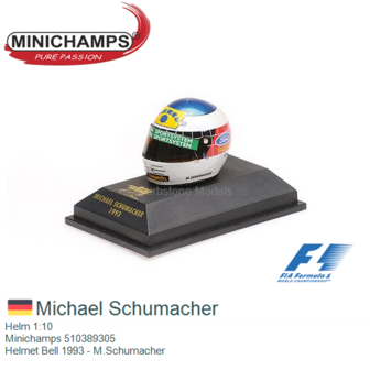 Helm 1:10 | Minichamps 510389305 | Helmet Bell 1993 - M.Schumacher