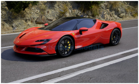 Modelauto 1:43 | Looksmart LS504G | Ferrari SF90 Stradale Rosso Scuderia (Rood) 2020