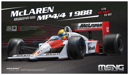 Modelauto 1:24 | MENG CS-007 | McLaren F1 MP4/4 1988 - A.Senna