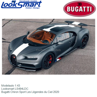 Modelauto 1:43 | Looksmart LS494LDC | Bugatti Chiron Sport Les L&eacute;gendes du Ciel 2020