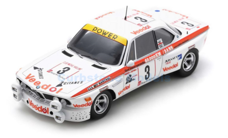 Modelauto 1:43 | Spark SB640 | BMW 3.0 Csi | Luigi Racing 1975 #3 - J.Feider - J.D&eacute;trin
