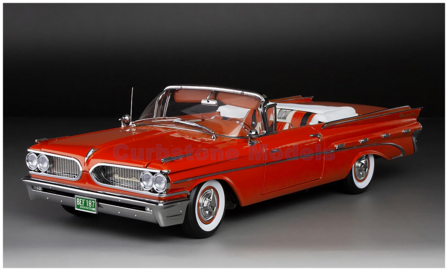 Modelauto 1:18 | Sunstar 5187 | Pontiac Bonneville Convertible Dark Orange 1959