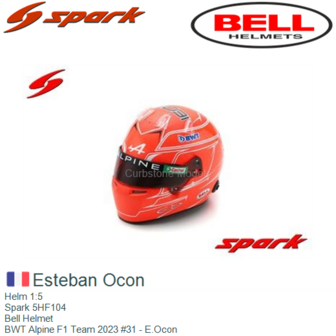 Helm 1:5 | Spark 5HF104 | Bell Helmet | BWT Alpine F1 Team 2023 #31 - E.Ocon