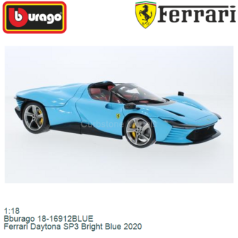 1:18 | Bburago 18-16912BLUE | Ferrari Daytona SP3 Bright Blue 2020
