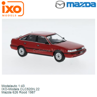 Modelauto 1:43 | IXO-Models CLC520N.22 | Mazda 626 Rood 1987