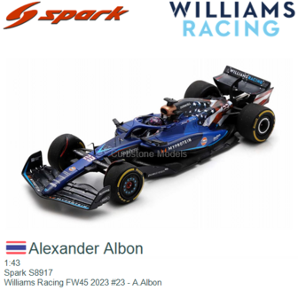 1:43 | Spark S8917 | Williams Racing FW45 2023 #23 - A.Albon