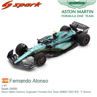 1:43 | Spark S8595 | Aston Martin Aramco Cognizant Formula One Team AMR23 2023 #14 - F.Alonso