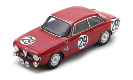 Modelauto 1:43 | Spark 100SPA09 | Alfa Romeo 1600 GTA 1966 #29 - J.Demoulin  - E.Pinto