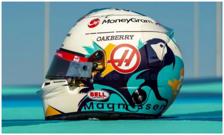 Modelauto 1:5 | Spark 5HF150 | Bell Helmet | Haas F1 2024 #20 - K.Magnussen