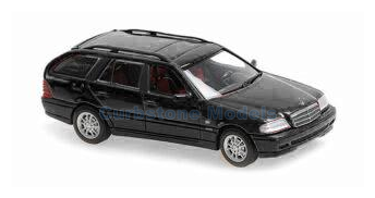 Modelauto 1:43 | Minichamps 940037811 | Mercedes Benz C-Class Break W202 Zwart 1997