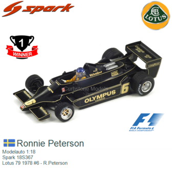 Modelauto 1:18 | Spark 18S367 | Lotus 79 1978 #6 - R.Peterson