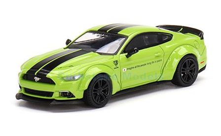 Modelauto 1:64 | MiniGT MGT00426 | LB Performance Ford Mustang LB Works Grabber Lime