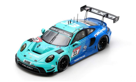 Modelauto 1:43 | Spark SG922 | Porsche 911 GT3 R | Falken Motorsports 2023 #33 - K.Bachler - A.Picariello - S.M&uuml;ller