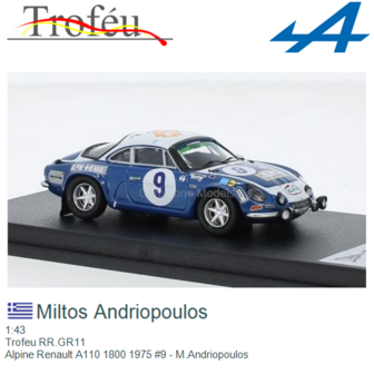 1:43 | Trofeu RR.GR11 | Alpine Renault A110 1800 1975 #9 - M.Andriopoulos