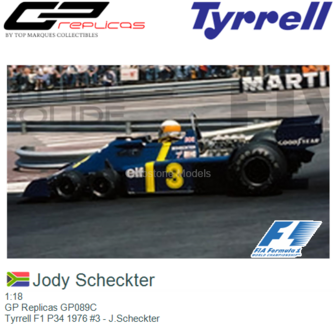 1:18 | GP Replicas GP089C | Tyrrell F1 P34 1976 #3 - J.Scheckter