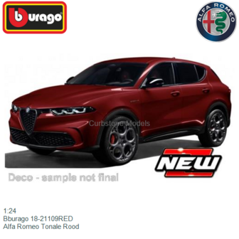 1:24 | Bburago 18-21109RED | Alfa Romeo Tonale Rood