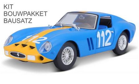 Bouwpakket 1:24 | Bburago 18-26581 | Scuderia Ferrari 330 P4 1967 #112 - U.Norinder - P.Troberg