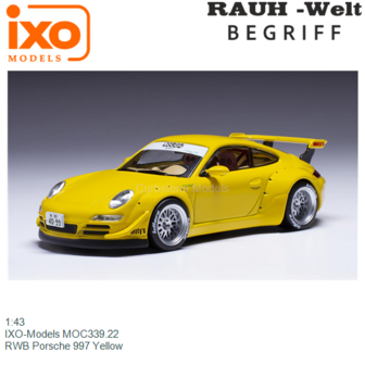 1:43 | IXO-Models MOC339.22 | RWB Porsche 997 Yellow
