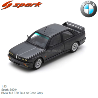 1:43 | Spark S8004 | BMW M3 E30 Tour de Cose Grey