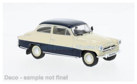 Modelauto 1:43 | IXO-Models CLC545N.22 | Skoda Octavia Beige and Dark Blue 1959