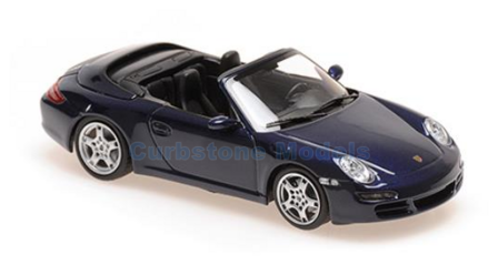 Modelauto 1:43 | Minichamps 940063030 | Porsche 911 Carrera S Cabriolet Blue Metallic 2005