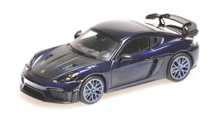 Modelauto 1:43 | Minichamps 410069701 | Porsche 718 Cayman GT4 RS Blue 2021