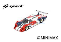 Modelauto 1:43 | Spark S9502 | Cougar C12 1985 #13 - Y.Courage - A.de Cadenet - J.Yvon