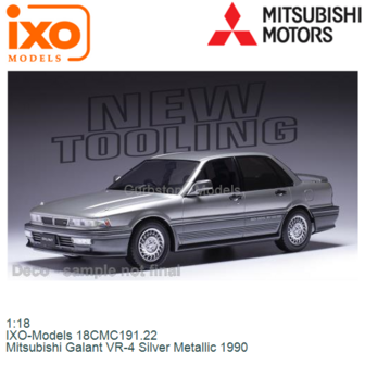 1:18 | IXO-Models 18CMC191.22 | Mitsubishi Galant VR-4 Silver Metallic 1990